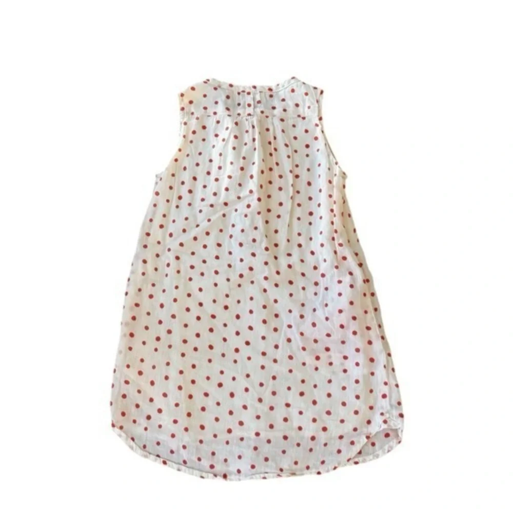 LALI Polkadot Cream & Red Pintuck Dress‎ 3T